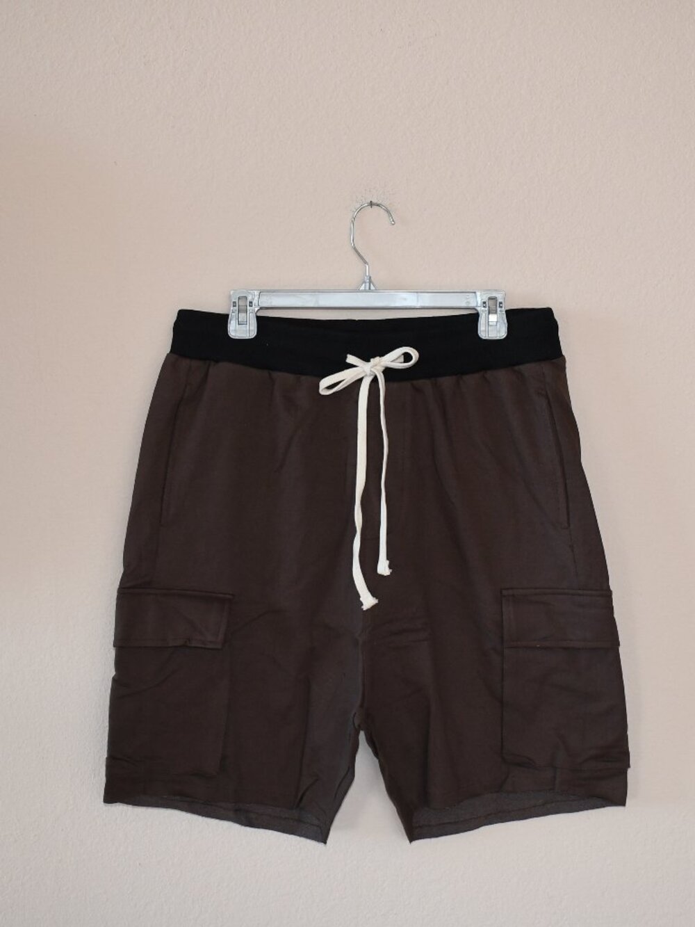 mnml Men's Brown Black Two Tone Cargo Shorts Size XL $78